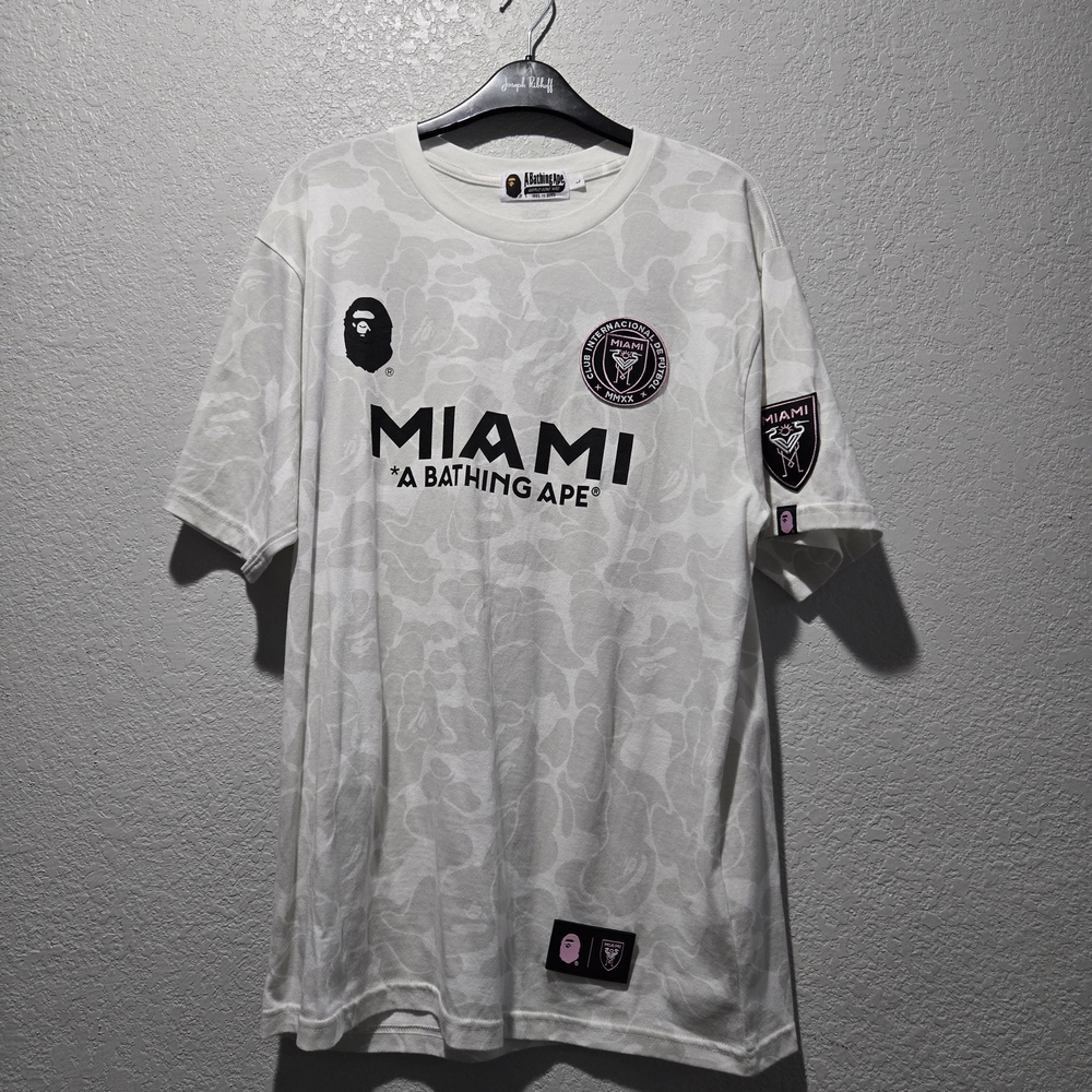 Bape White Camo Miami Jersey